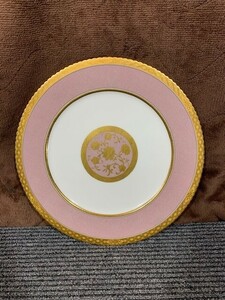 ★Noritake★ノリタケ★大皿★ピンク★金★花柄★BONE CHINA★YOSHNO★金縁★中古品★