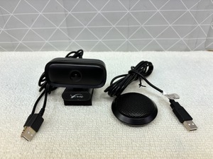 D82 美品 動確済 NEWBRIDGE 720P HD USB2.0対応 Webカメラ＆専用USBマイクセット Skype対応 100万画素 在宅勤務 リモートワーク NB-01/02