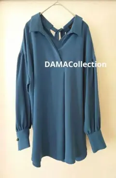 DAMACollection　ダーマ　ゆったりプルオーバー　青　9号