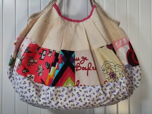 *handmade*グラニーバッグ*訳あり*パッチワーク風*可愛い柄柄*試作品*小花柄***