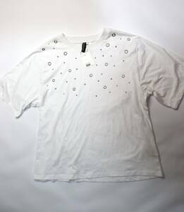 完売 新品 H&M エンベリッシュドTシャツ ハトメデザイン