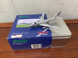 herpa　ヘルパ　Alitalia　アリタリア航空　BVLGARI塗装　I-DEMS　502689　BOEING　ボーイング747－200　1/500