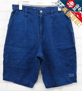 3P7559/PORTER CLASSIC HAND WORK LINEN SHORTS ポータークラシック ハンドワークリネンショーツ ショートパンツ