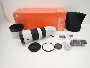 【良品】SONY ソニー 望遠レンズ FE 200-600mm F5.6-6.3 G OSS SEL200600G 元箱/説明書付 ∽ 6F8F7-8