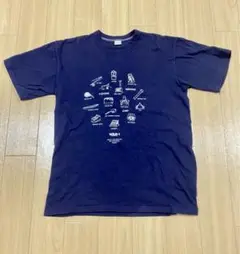 entry sg Tシャツ キャンプ柄（WILD-1限定）ネイビー Mサイズ