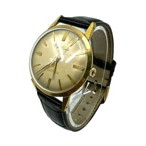 ロイヤルオリエント 手巻き 腕時計 17石 アンチショック 日本製 ゴールド 24E31