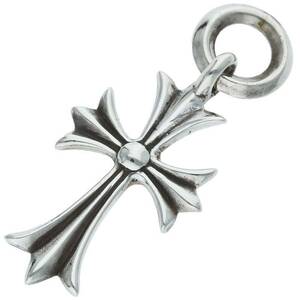 クロムハーツ Chrome Hearts TINY CH CROSS/タイニーCHクロス チャーム/シルバーネックレストップ 中古 GZ11