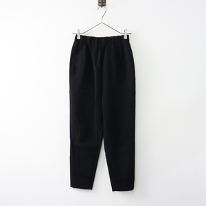 エンフォルド ENFOLD ダブルクロス Relax TROUSERS 34/ブラック イージー ゴム パンツ リラックス トラウザーズ【2400014136609】