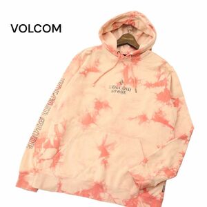 VOLCOM ボルコム 通年 ロゴ★ タイダイ スウェット プルオーバー フーディー パーカー Sz.M　メンズ　A4T03672_4#I