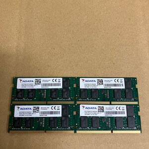 F94 ADATA ノートPC メモリ 16GB 2Rx8 PC4-2666V 動作品　4枚