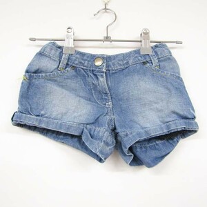 カルヴァンクラインジーンズ デニム ショートパンツ ロールアップ 女の子用 6Jサイズ 青 キッズ 子供服 Calvin Klein Jeans