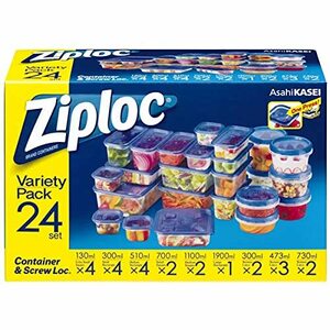 ジップロックコンテナ Ziploc 9種類 24個入 セット