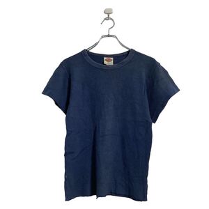 Dickies 半袖 無地 Tシャツ XL ネイビー ディッキーズ ワッフル ビッグサイズ 古着卸 アメリカ仕入 a603-6487