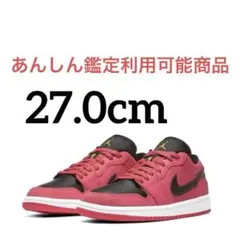 NIKE WMNS AIR JORDAN1 LOW ナイキ27.0cm 赤/黒