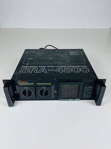 うぶ出し ROLAND ローランド SRA-4800 パワーアンプ　2ch 通電OK 音響機器 オーディオ プリメイン アンプ