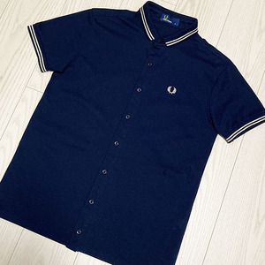 FRED PERRY 鹿の子 シャツ フレッドペリー メンズ Mサイズ ☆美品 