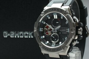 【美品・完動品】カシオ Gショック CASIO G-shock GST-B100D-1AJF G-STEEL スマートフォン リンク ラバー