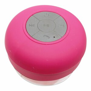 防水 Bluetooth対応 ワイヤレス スピーカー USB充電 ピンク 無線 スマホ 軽量 小型スピーカー マイク内蔵 海 プール