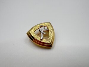 ■【YS-1】 ニナリッチ NINA RICCI ブローチ ■ GP ゴールド系 2.3cm×2.3cm ■ 状態良好 ■ 【同梱可能商品】■B