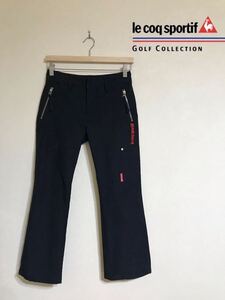 le coq sportif golf ルコック ゴルフ ウェア パンツ ボトムス レディース サイズ7 黒 デサント製 QGL8115