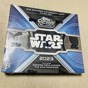 新品送料無料　STAR WARS TRADING CARDS chrome black BOX スターウォーズ　クローム　ブラック　トレカ　ボックス