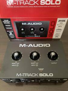 M-AUDIO M-Track Solo 2チャンネルUSBオーディオインターフェース ギター LINE DTM DAW 音楽制作