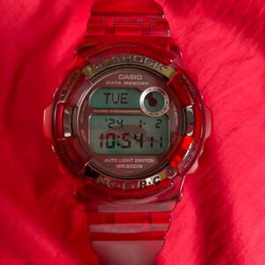 ★即決有★限定 イルカクジラ DW-9200K G-SHOCK イルクジ ベゼル ベルト 赤色レッド染め 第7回イルカクジラ G-SHOCK DW-9200 Gショック