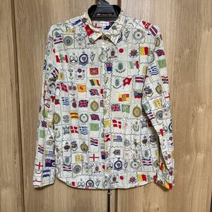 804 paul smith ポールスミス 長袖国旗柄シャツ