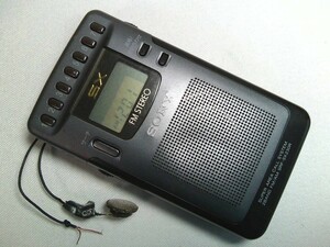 SONY FMステレオ/AMポケットラジオ SRF-SX230R 日本製　★現状　ジャンク