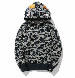 【人気デザイン】アベイシングエイプ パーカー a bathing ape シャークパーカー bapeシャークパーカー 男女兼用 長袖 パーカー