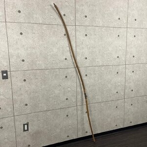 楠見 在銘 竹弓 弓道 和弓 全長約223cm 重量550g　061701w/T14（260）