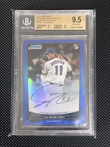 2012 Bowman Chrome Yu Darvish Blue Refractor Auto Rookie RC /250 BGS 9.5 ダルビッシュ有 直筆サイン ルーキー Topps