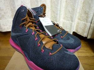 国内タグ NIKE LEBRON X EXT DENIM QS 10 レブロン デニム 27.5