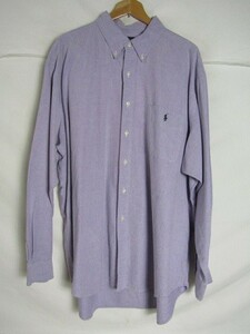 BIG SHIRT ビッグシャツ　Ralph Lauren ラルフローレン　オックスフォード　ボタンダウン　ラベンダー　XLサイズ