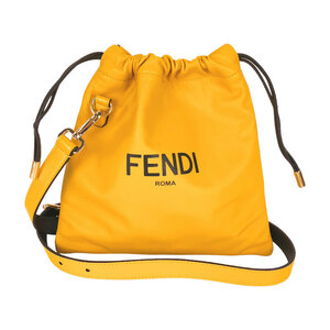 フェンディ FENDI スモールポーチ 7VA510 イエロー ショルダーバッグ レディース 中古