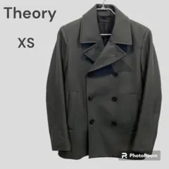 【美品】Theory セオリー Pコート ダークグレー系 XSサイズ