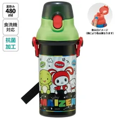 水筒 直飲み プラスチック 大容量 480ml 食洗機対応 キッズ 幼児 ワンタッチ skater スケーター PSB5SANAG まいぜんシスターズ 24年 まいぜん 男の子 女の子