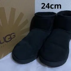 UGG アグ　ムートンブーツ 黒 24cm ※正規店購入