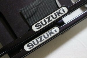 SUZUKIスズキ純正OP■ナンバーフレーム■パープル■ハスラー・スペーシア・ワゴンR・ソリオ・スイフト・クロスビー等■２枚現品のみ