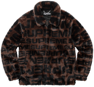 新品 国内 正規品 18ss Supreme Faux Fur Repeater Bomber Brown Mサイズ シュプリーム ファー ボンバージャケット ブラウン 茶 激レア