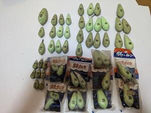 釣れるんデス　集魚オモリ　オモリ色々　5号〜50号　未使用品、使用品混在　中古品　現状品