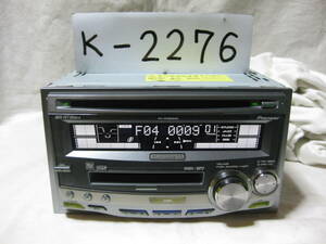 K-2276　Carrozzeria　カロッツェリア　FH-P050MD　MP3　MDLP　2Dサイズ　CD&MDデッキ　故障品