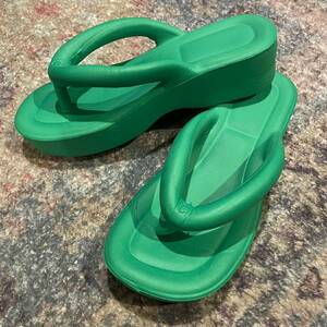 EVA Rubber Thong Sandals Emerald Green サンダル ビーチサンダル ビーサン 鼻緒 雪駄 ヴィンテージ ビンテージ 緑 グリーン エメラルド