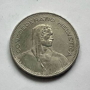 【希少品セール】スイス 5フラン硬貨 1994年 1枚