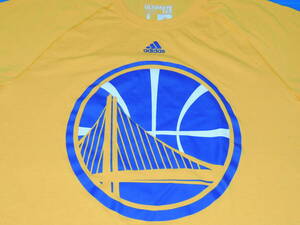 Used NBA ゴールデンステート・ウォリアーズ アディダス・ビッグロゴTシャツ(L)黄色, Golden State Warriors, ステフィン・カリー Curry
