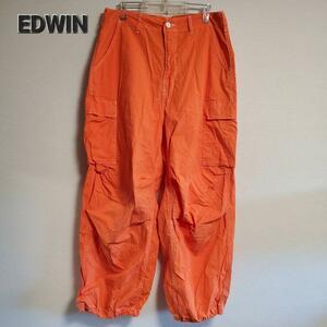 ☆ エドウィン EDWIN カーゴパンツ ワークパンツ オレンジ UNE218