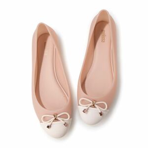 メリッサ melissa ladies レディース　バレエシューズ　リボン　ぺたんこ　ガーリー　カジュアル　普段使い size:23cm 　PINK/BEIGE ¥8,800