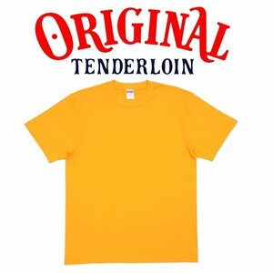 1円～1スタ 新品未使用 正規品 GOLD 激レア TENDERLOIN テンダーロイン 5.6oz Tシャツ TEE 藤原ヒロシ キムタク サイズL 三代目JSB着用