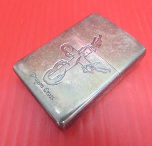 Zippo ジッポー Dragon Cross ドラゴン クロス H/01 シルバー レギュラー オイルライター