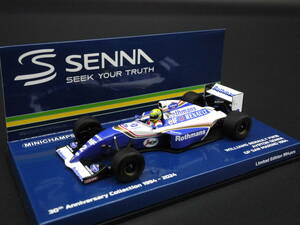 1:43 Minichamps ウィリアムズ FW16 ラストレース A.セナ #2 ロスマンズ仕様 サンマリノGP イモラ Senna 没後30年（アウトレット）